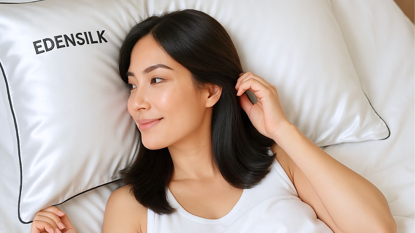 Premium Genuine Silk Pillowcase | HairGlide™ Tech| Better Hair
– Edensilk
